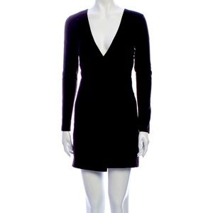 Halston black extra small wrap dress